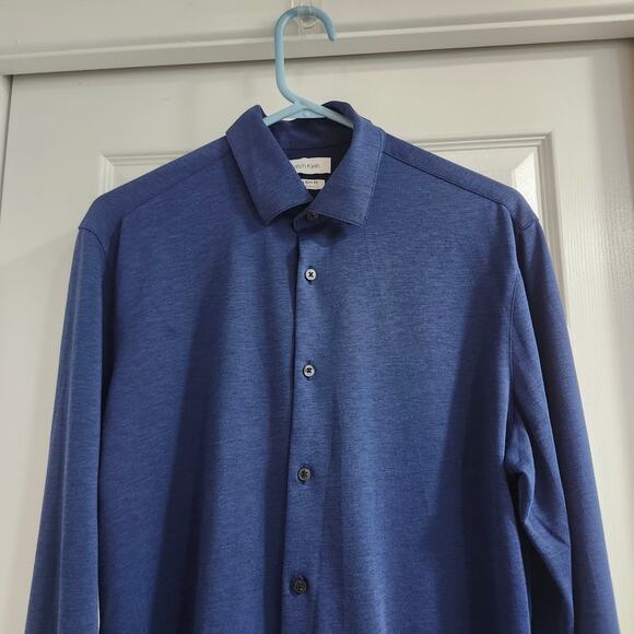 Calvin Klein Navy Long Sleeve Shirt - Picture 2 of 9
